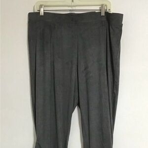 Soft Surroundings Women’s Leggings/Ankle Micro Suede Steel Gray-Size XL (18)